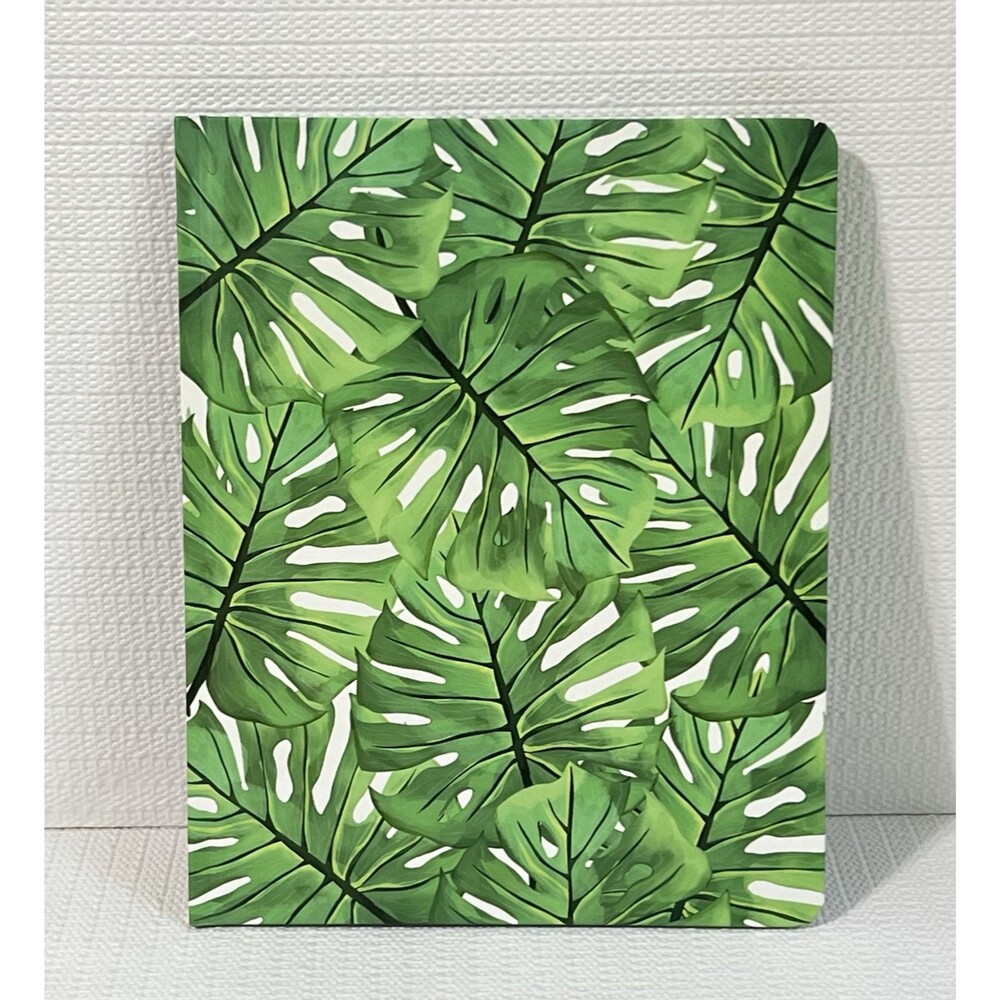 Monstera Leaf 12 Month Undated Weekly and Monthly Planner Green Hardcover